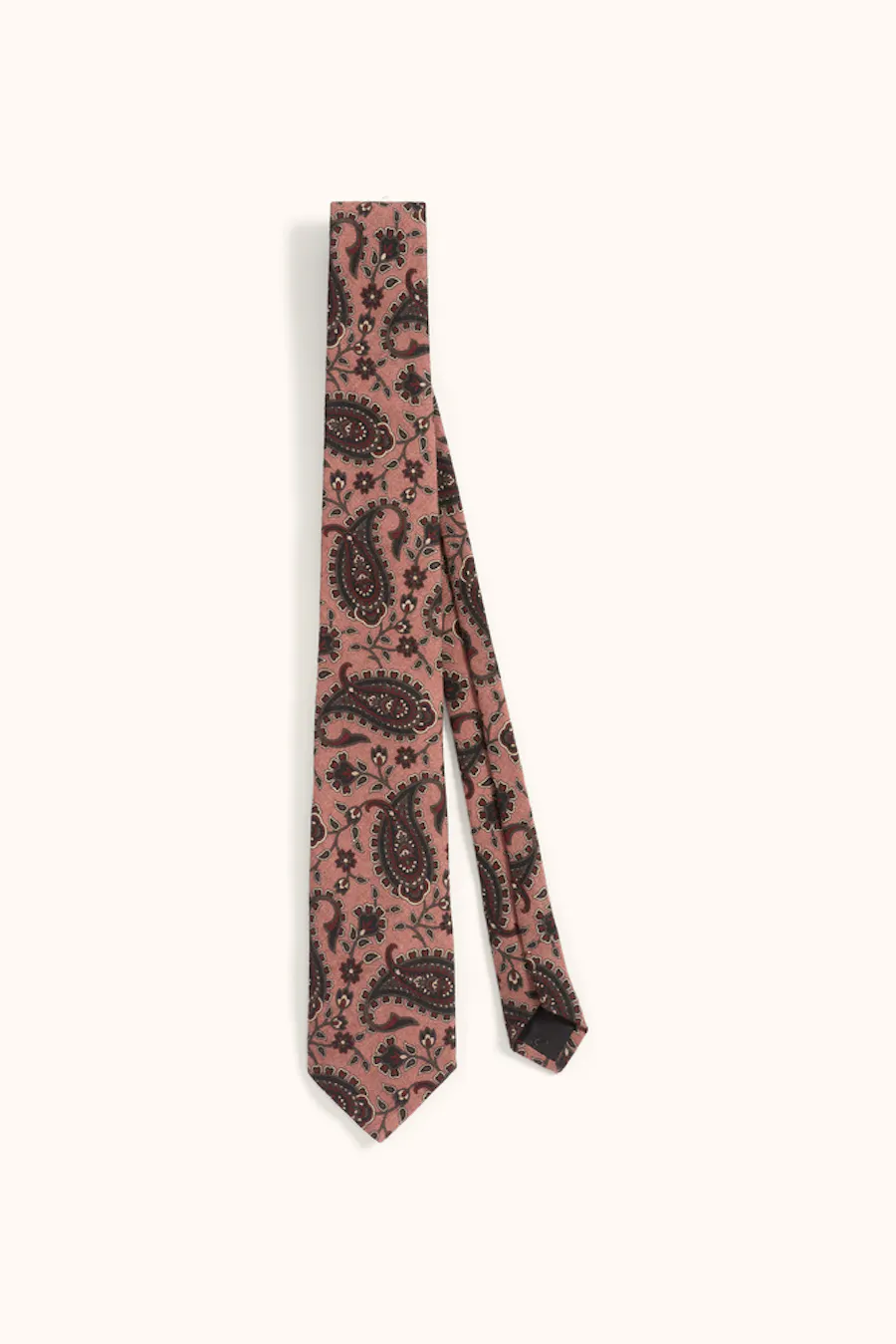 Floral Pattern Wool Tie