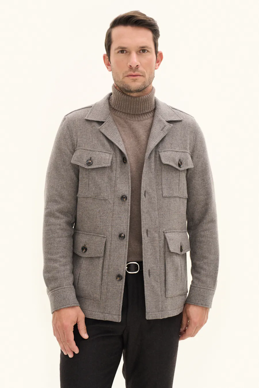 Regular Fit Overshirt Glencheck