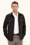 Regular Fit Brushed Wool Overshirt