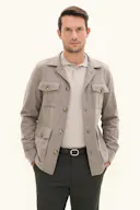 Regular Fit Overshirt Børstet Ull