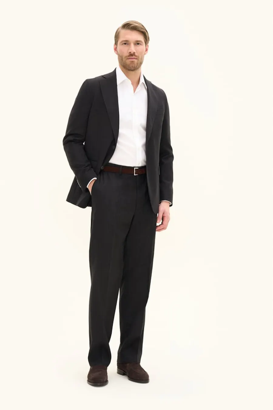 Regular Fit Stretch Flanell Suit