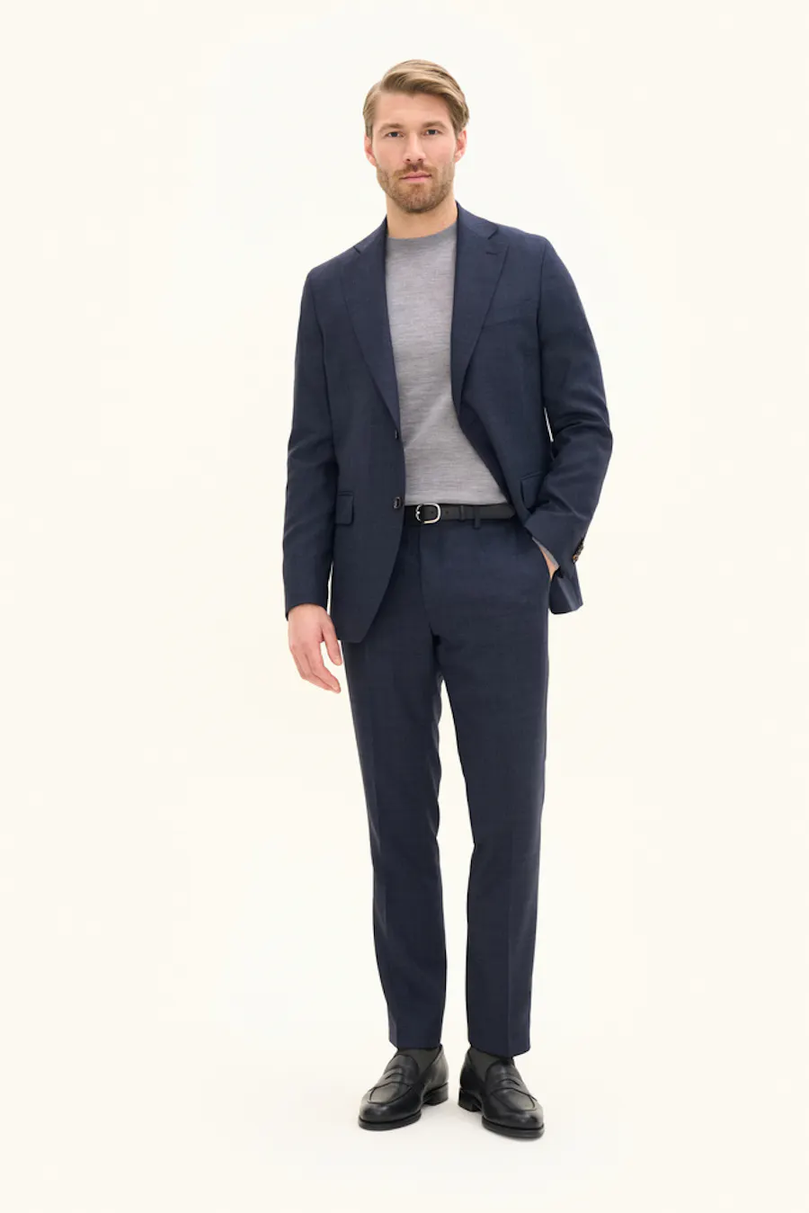 Regular Fit Structured Suit